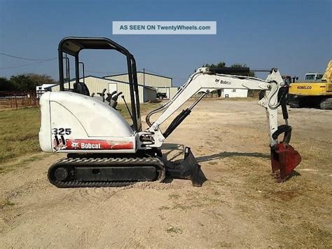 2005 bobcat 325g mini excavator|bobcat 325 specifications.